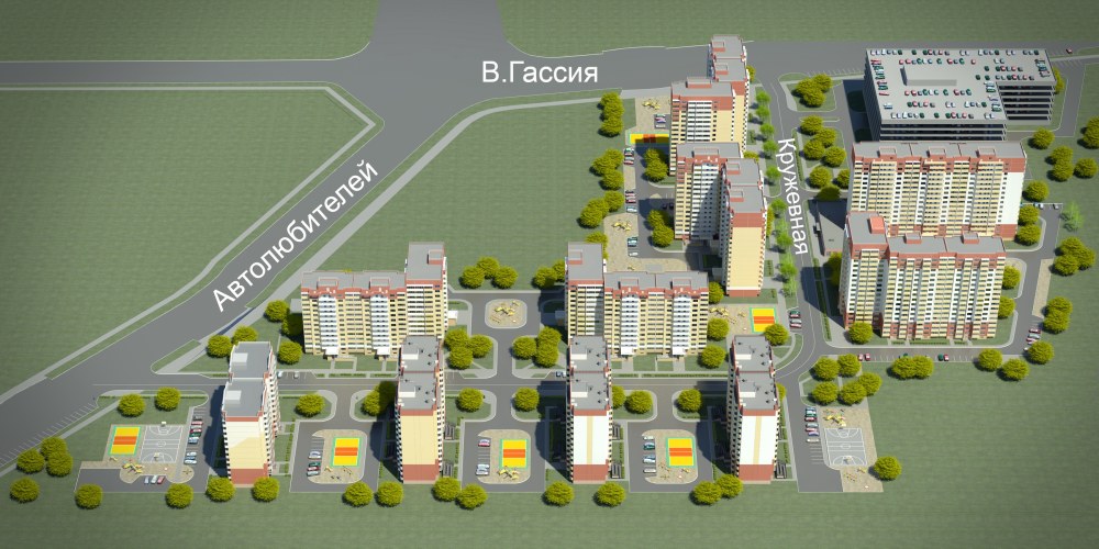 План застройки Гидростроителей Краснодар