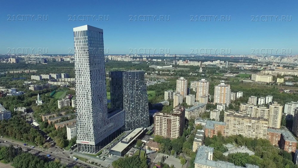 Высотка на Мосфильмовской вид