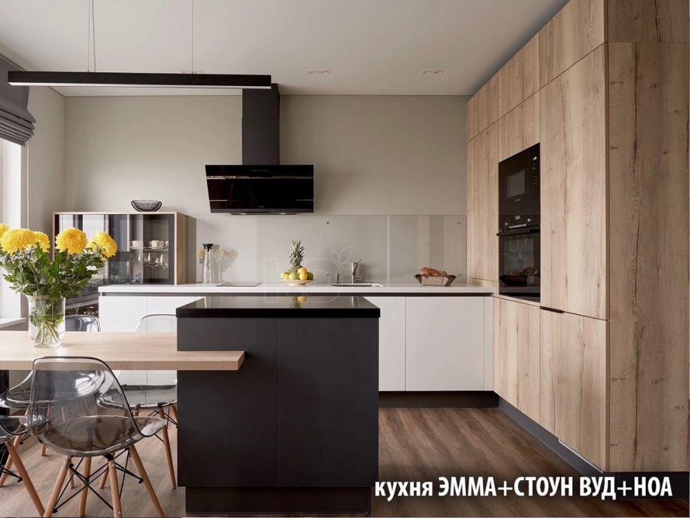 Кухня стоун вуд кухонный двор