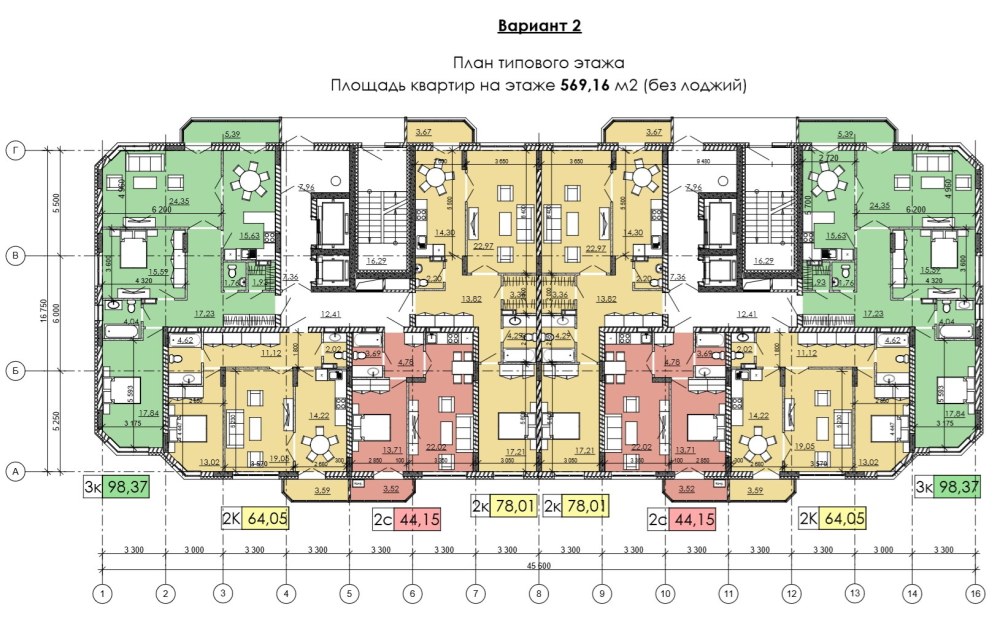Бульвар молодежи 42 планировка