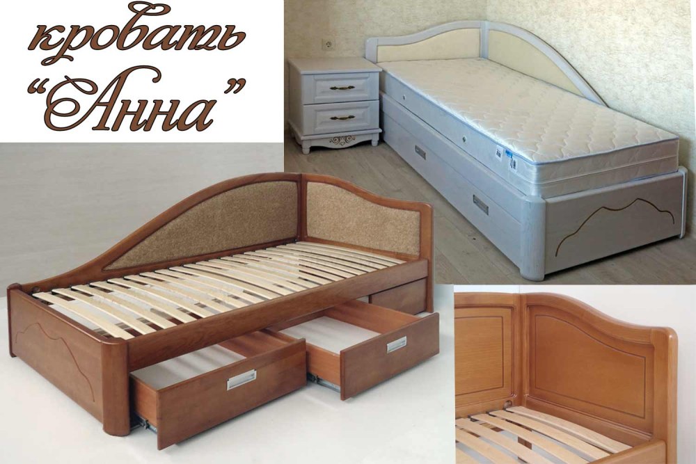Деревянная кровать Анна