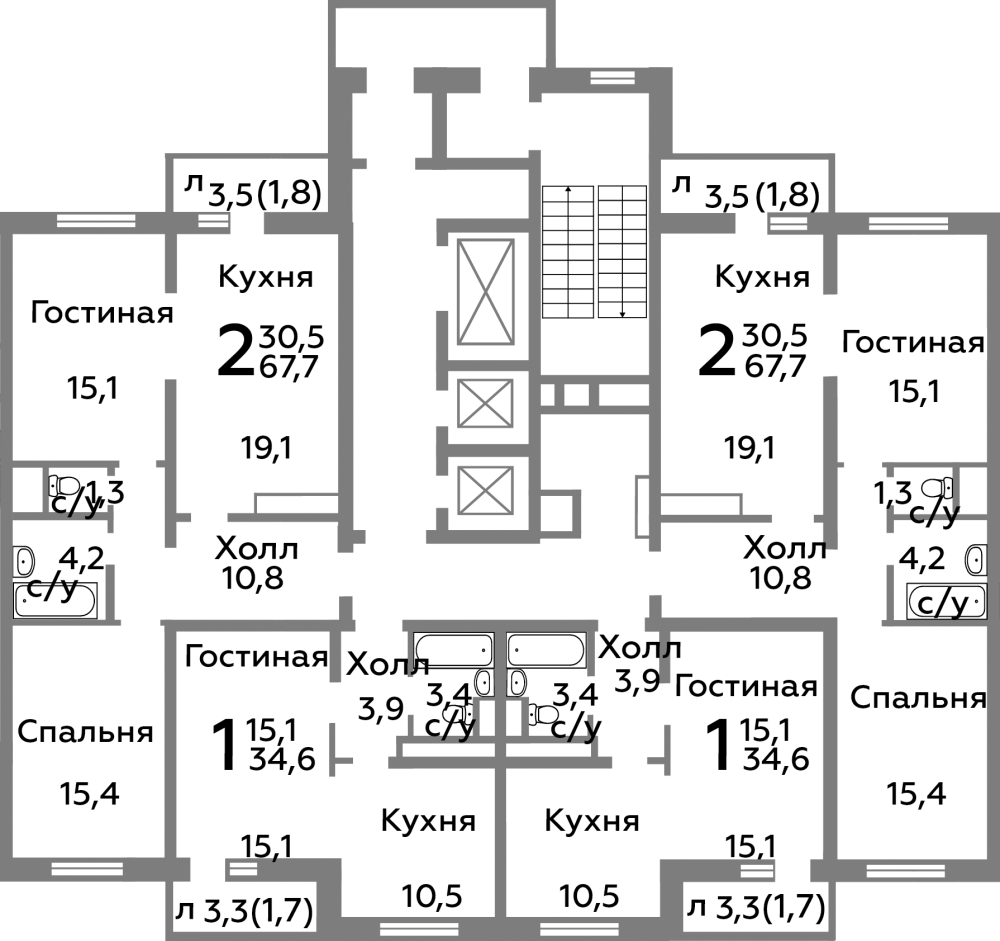 Планировка квартир миц павлино
