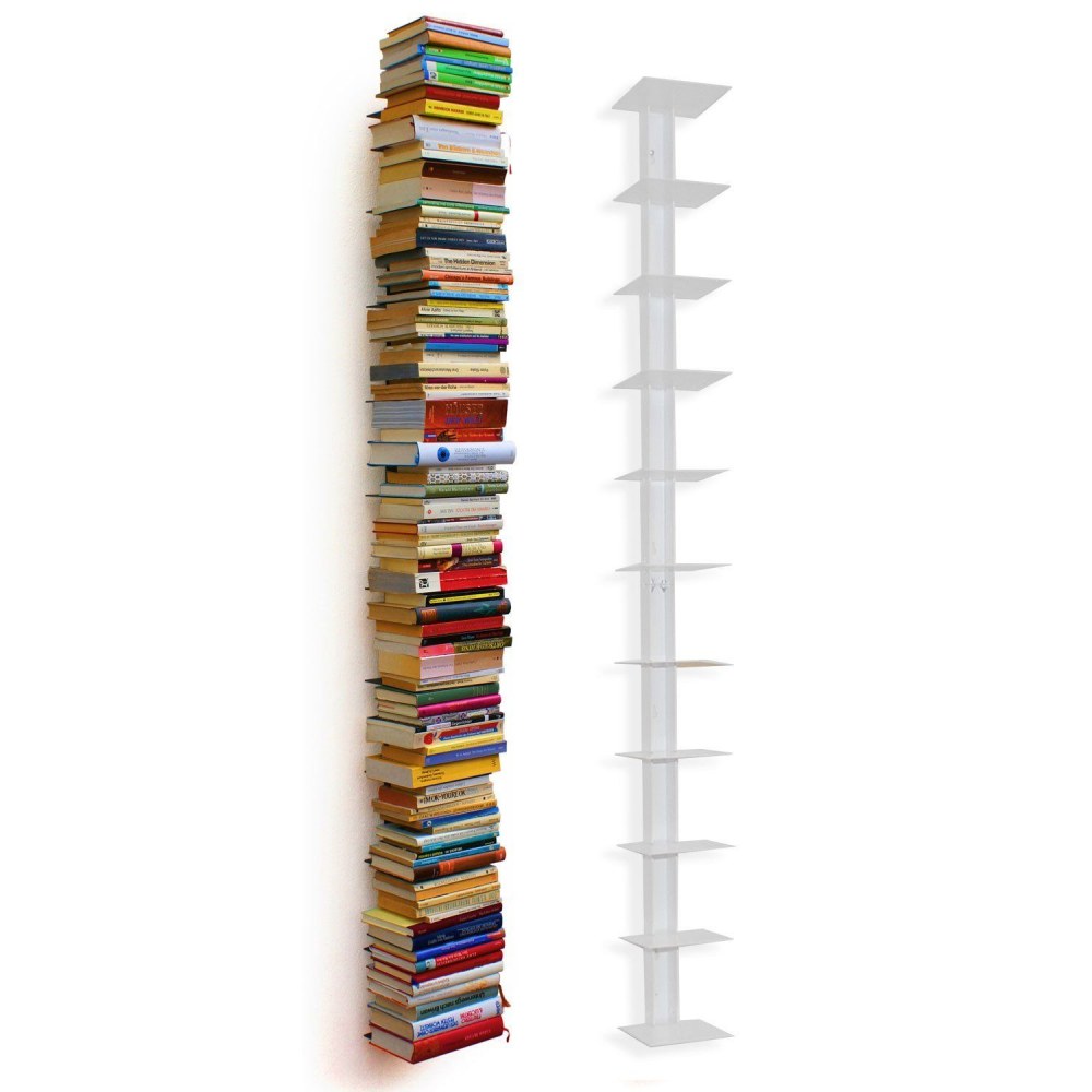 Вертикальные книжные полки