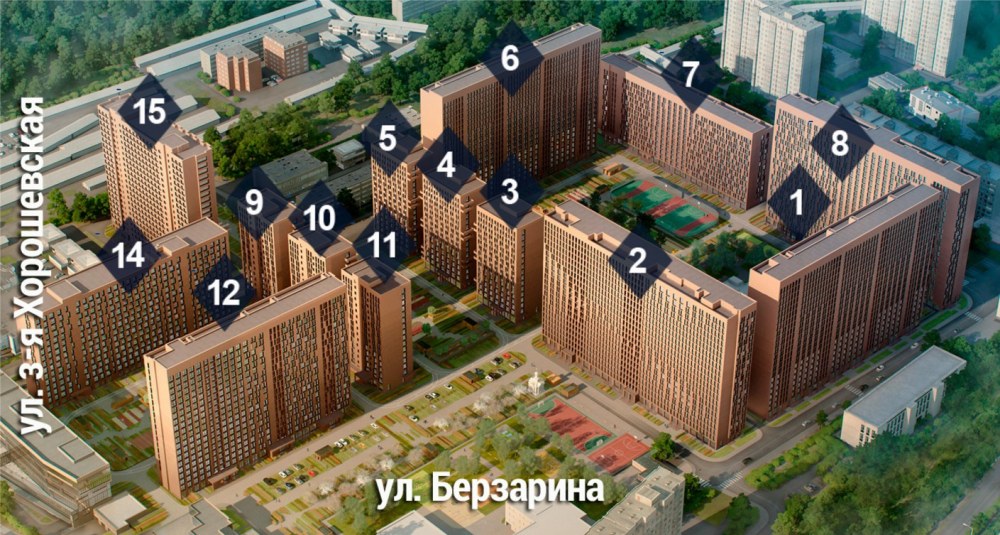 ЖК Хорошевский генплан