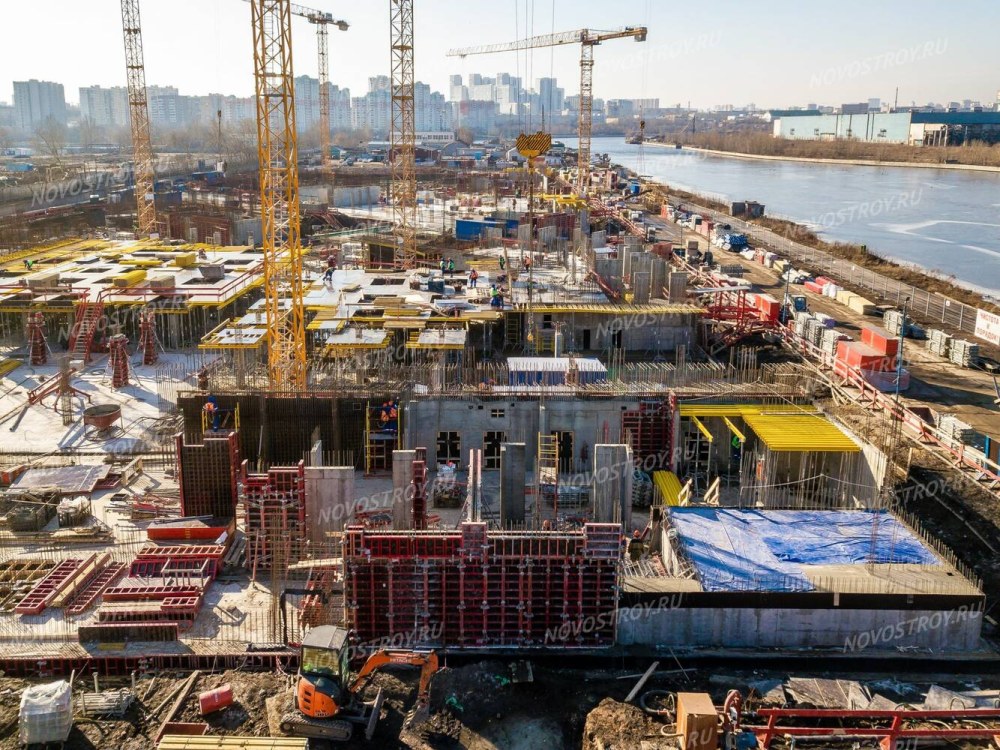 Квартал на набережной Now ход строительства