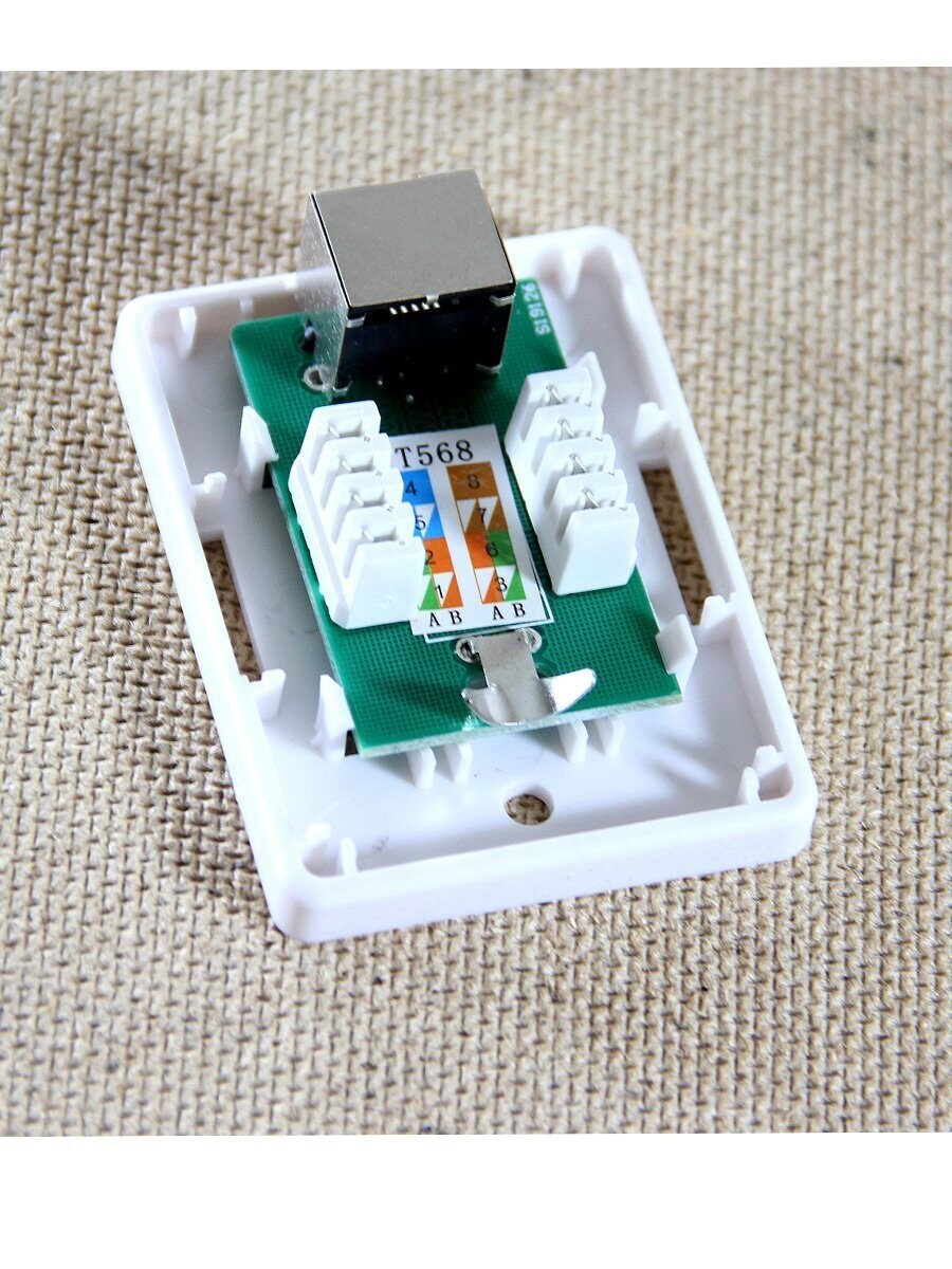 Розетка Neomax rj45 Cat.5e NM-fpg45-112p-8080wh