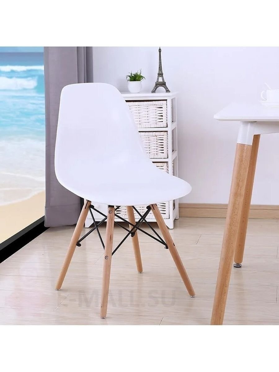 Стул Eames DSW бежевый