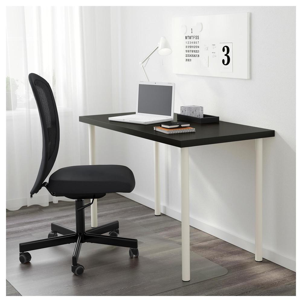 Ikea (ЛИННМОН / АДИЛЬС стол, белый)