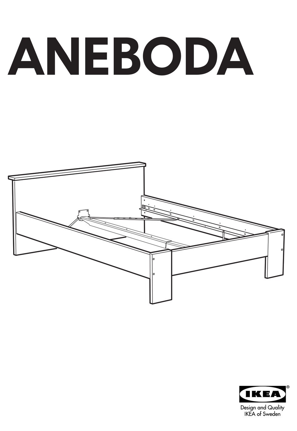 Кровать икеа Aneboda