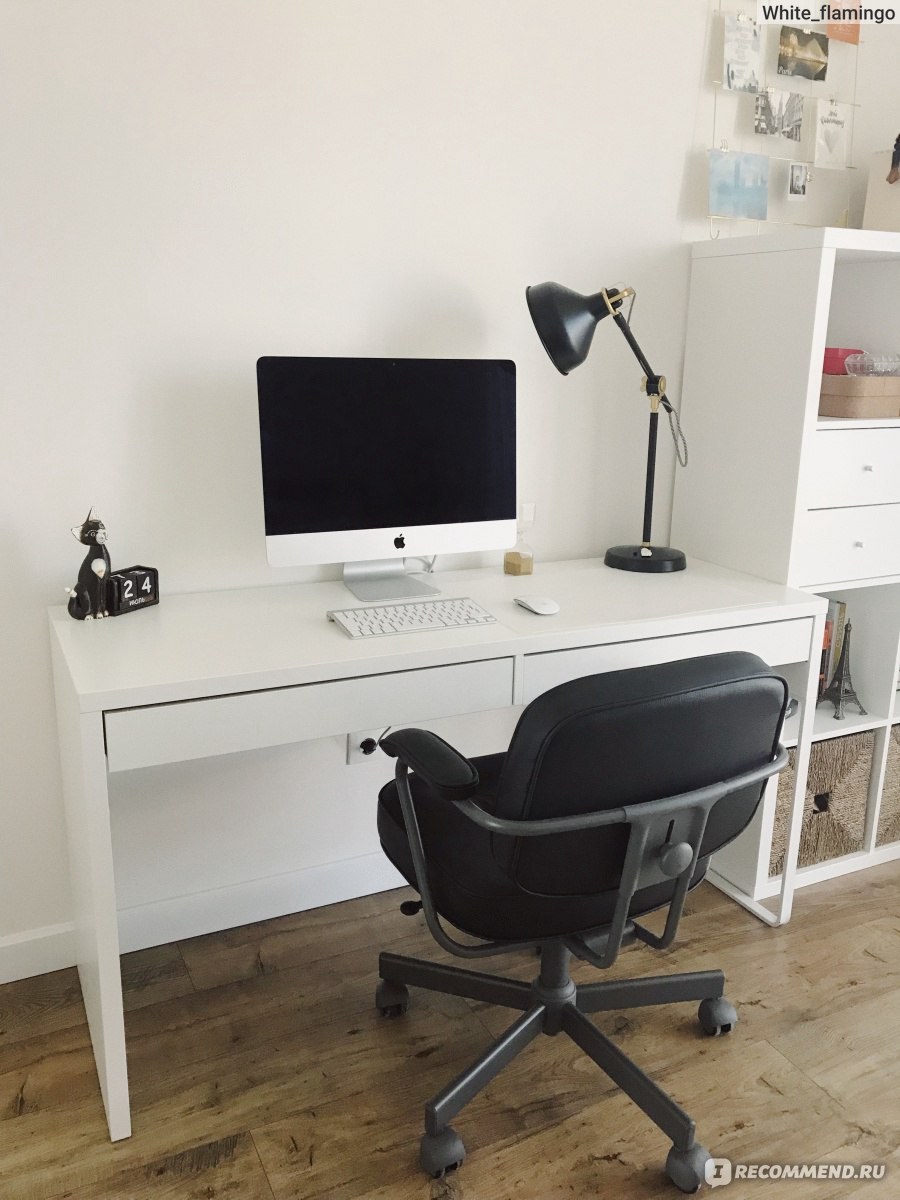 Ikea Micke письменный стол, белый 142x50 см