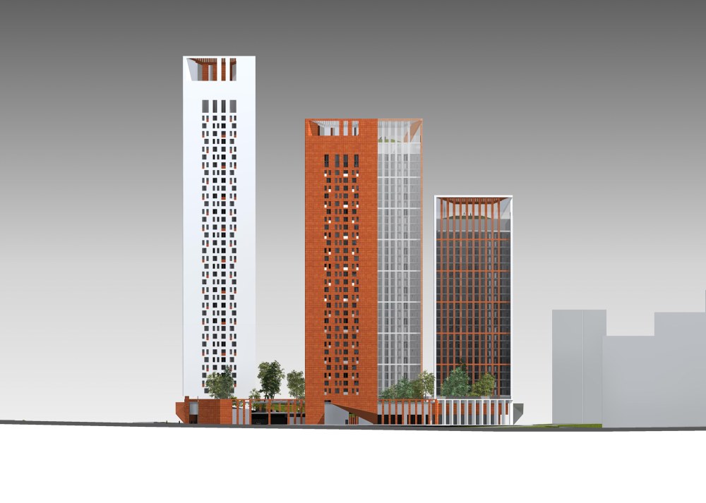 Концепция жилого комплекса на Рублевском шоссе Сергей Скуратов Architects