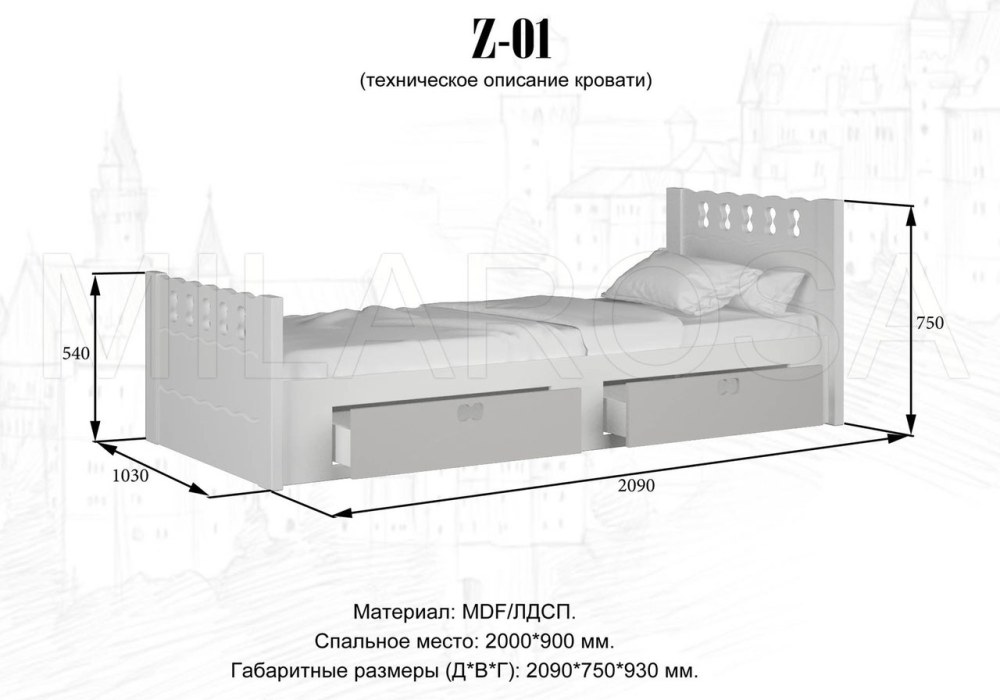 Стандартная ширина кровати