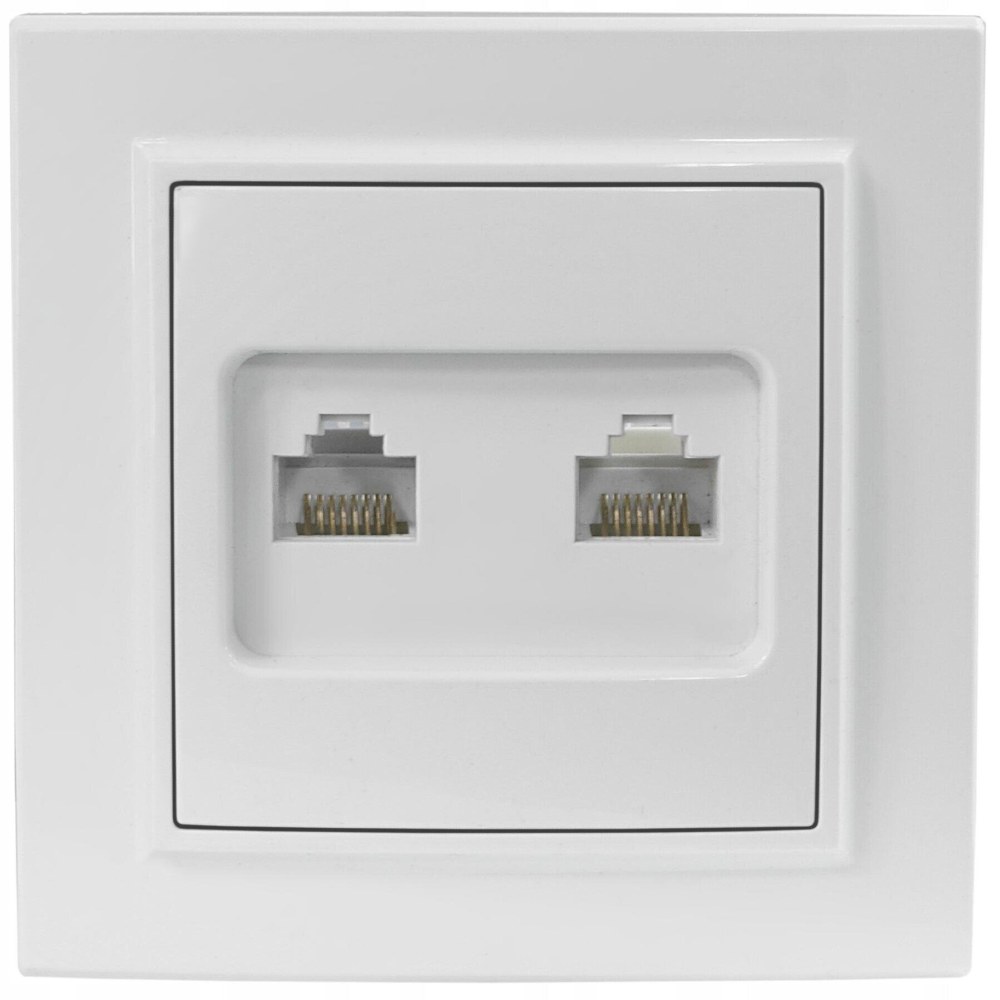 Компьютерная розетка 2xrj-45 TDM