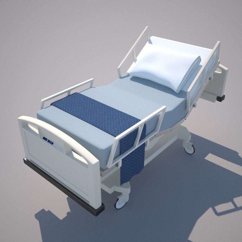 Больничная койка 3d model