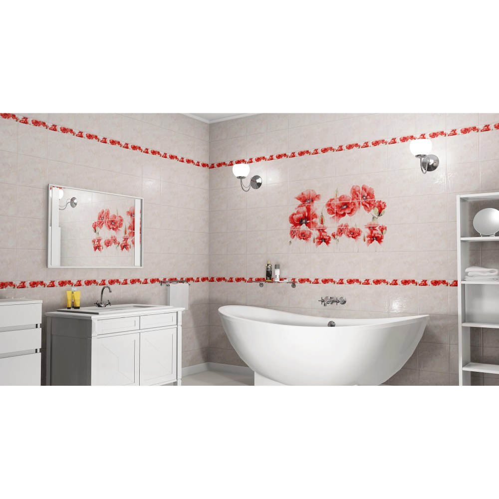 Комплект панелей ПВХ Фиоре дис 8 мм 2700x250 мм 2 7 м 4 шт