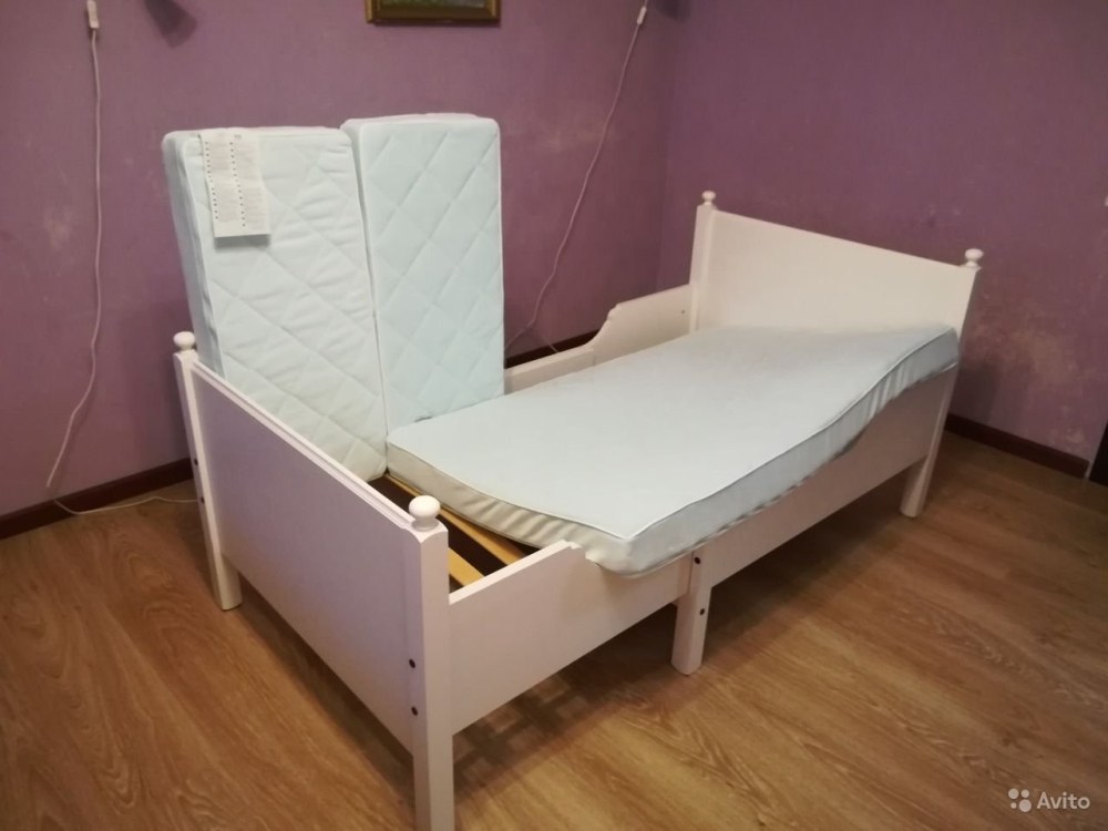 Раздвижная кровать детская икеа белая слект у кого такая