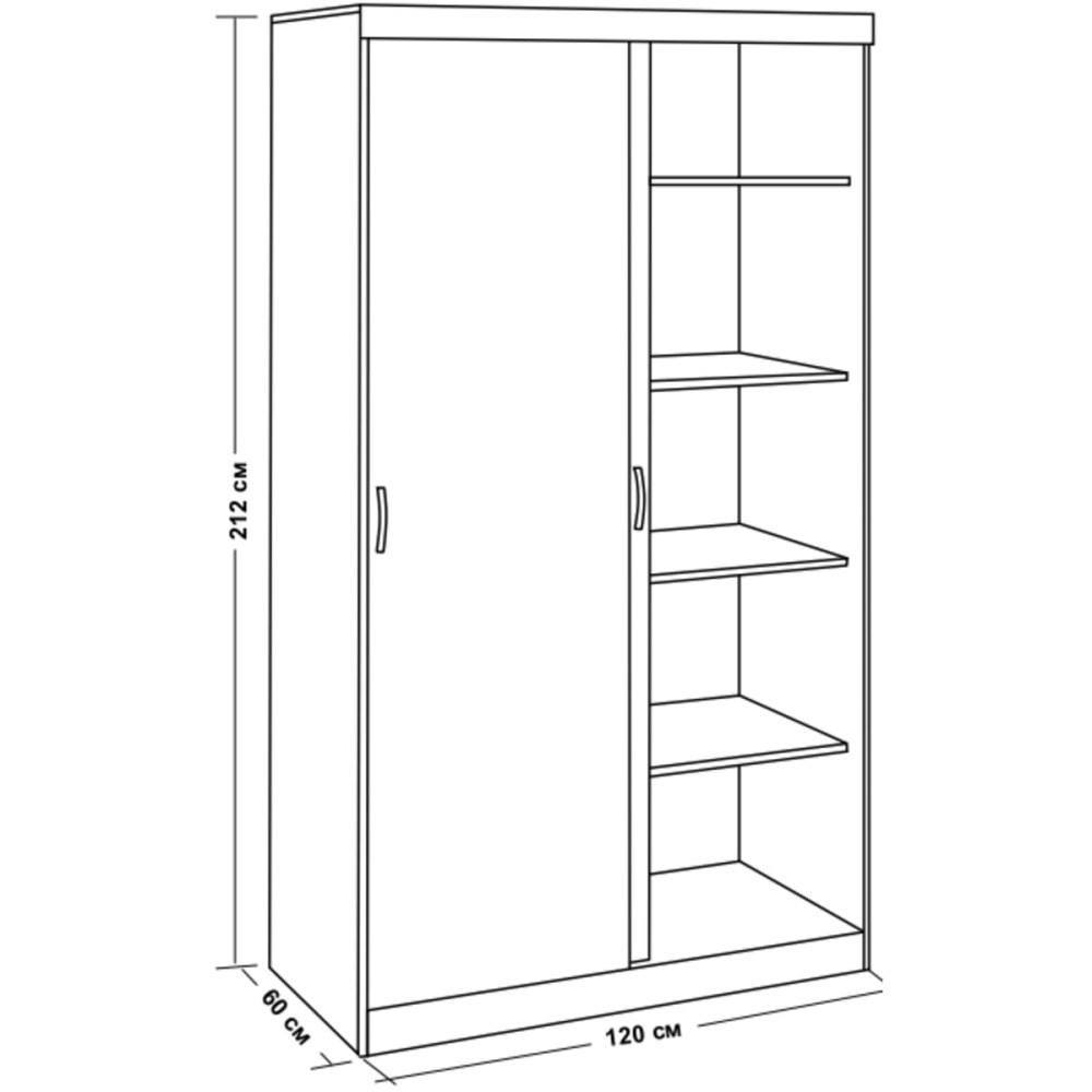 Шкаф-купе Турин 120х60х212 см