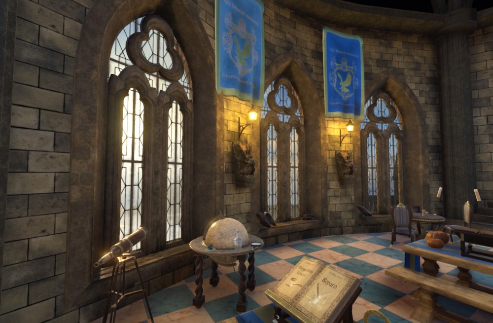 Гостиная Рейвенкло с Pottermore