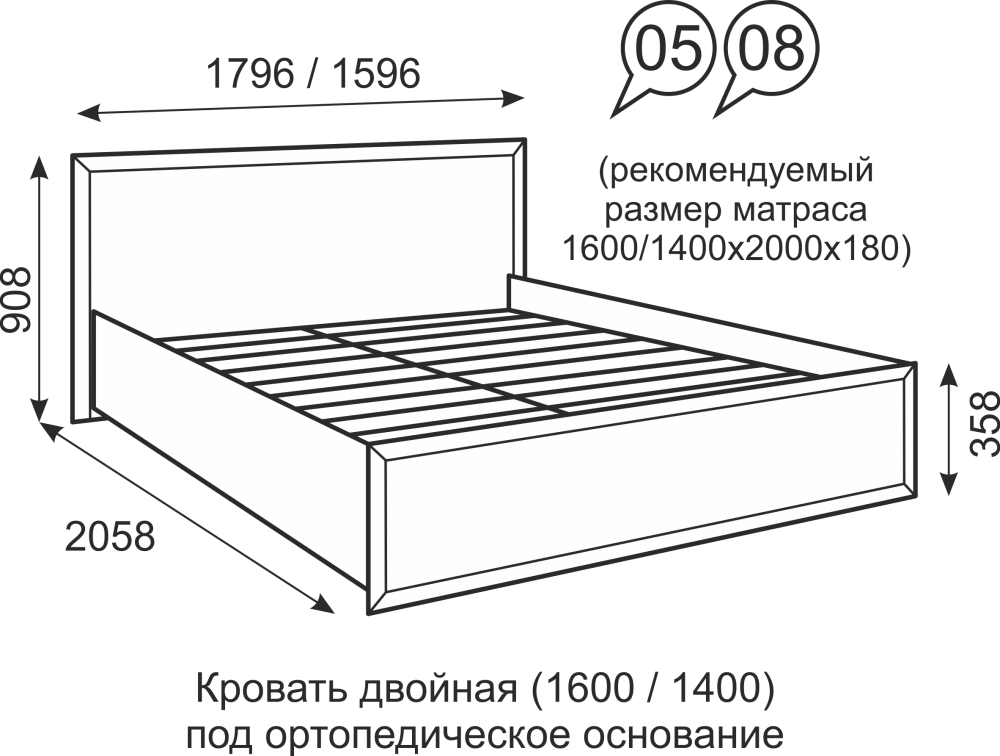 Кровать Венеция Ижмебель
