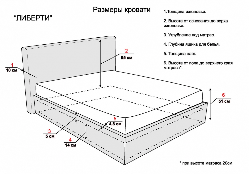Либерти кровать Армос