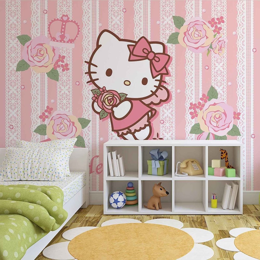 Интерьер комнаты для девочки hello Kitty