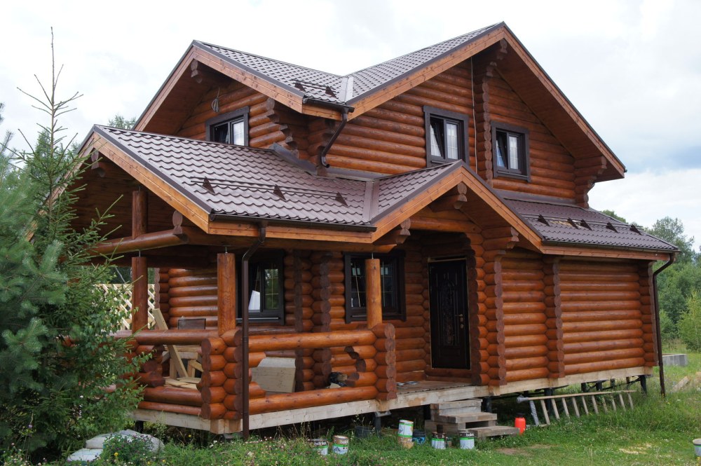 Дома из оцилиндрованного бревна