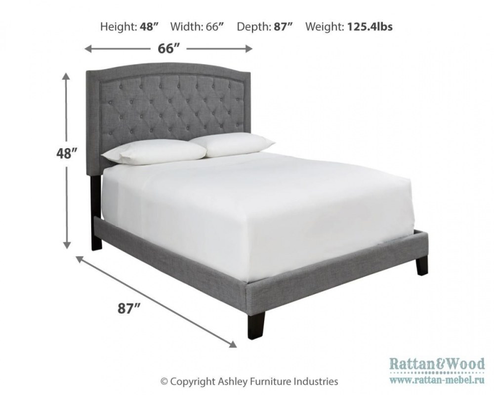 Двуспальная кровать Queen Size размер
