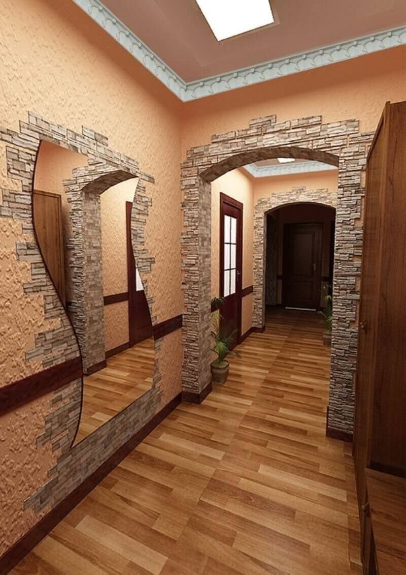 Выложить камнем Камелот арку