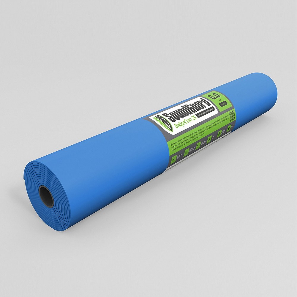 Демпферная подложка SOUNDGUARD vibroroll 15000х1000х3,5мм (15 м2 в уп)