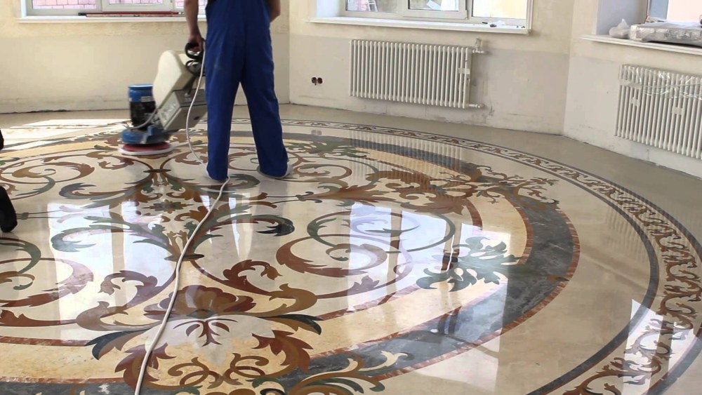 Пол из мрамора