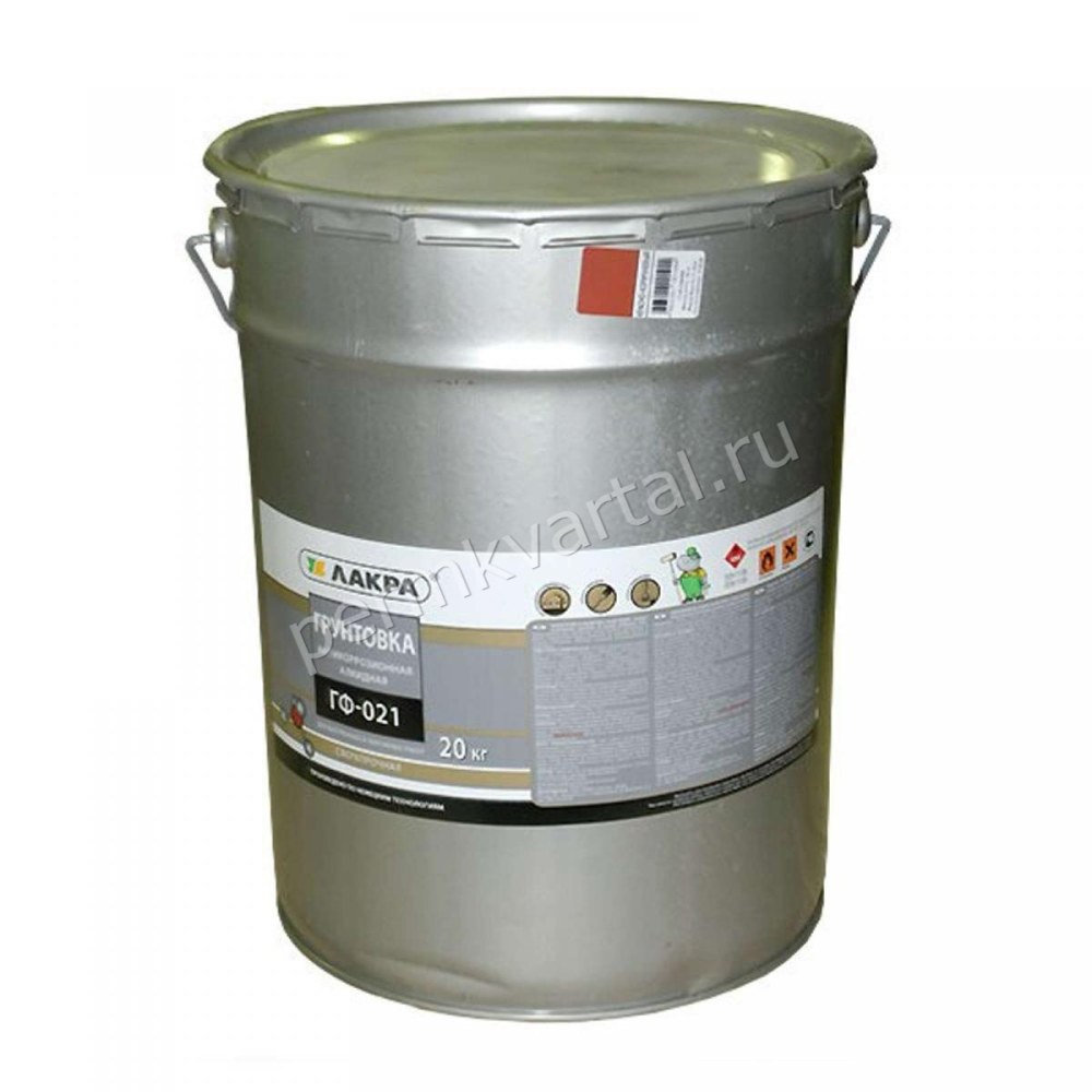 Грунт ГФ-021 серый, 20кг, FARBITEX