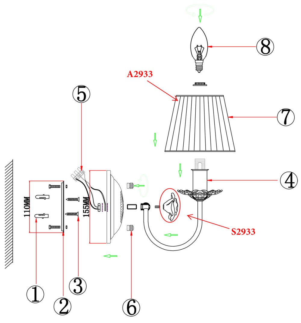 Бра Odeon Light Luigi 4137/1w