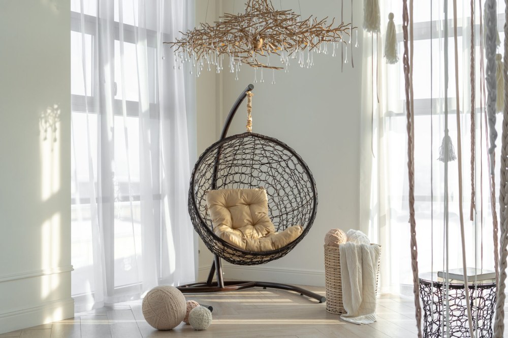 Round Rattan Cocoon Chair