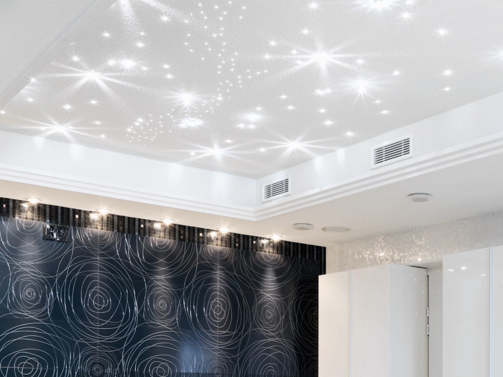 Комплект звездное небо Cariitti vpl30t-Crystal Star, хром, белое мерцание, 118 точек