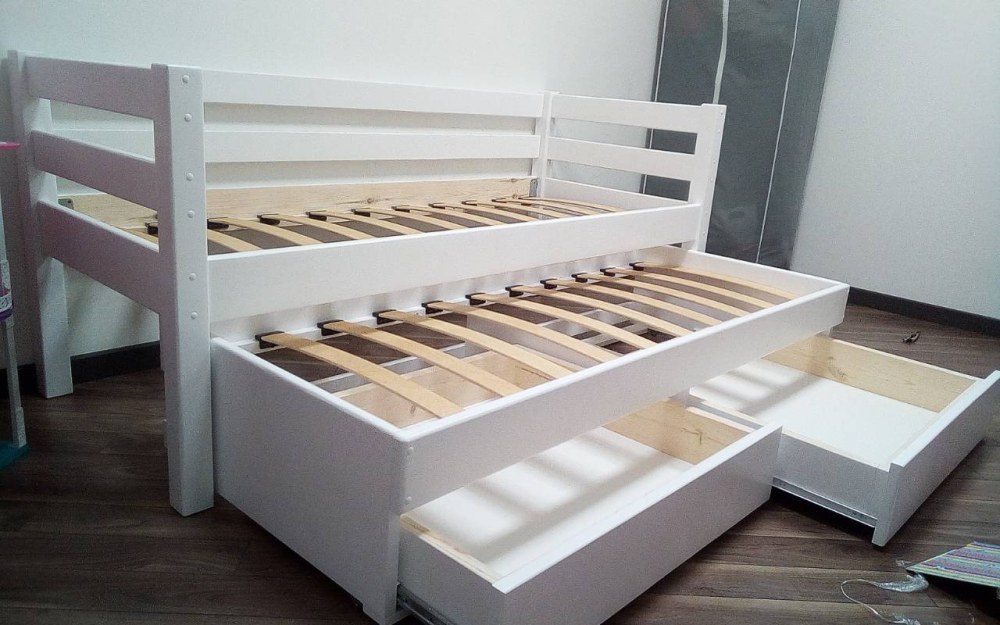 Двуспальная выдвижная кровать ikea