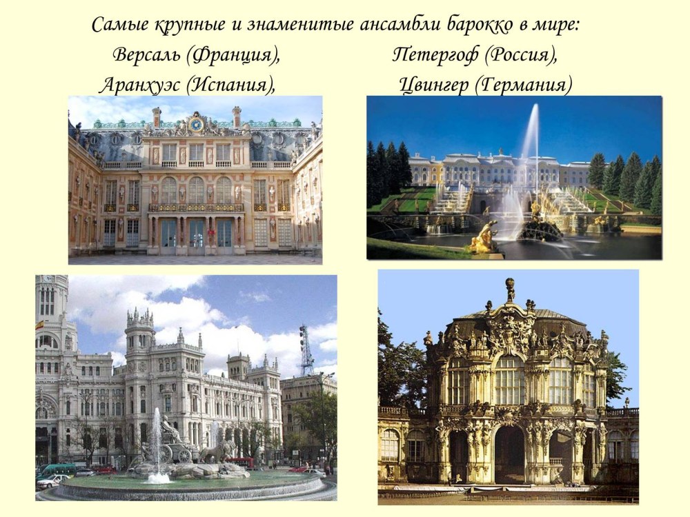 Стиль Барокко в архитектуре кратко
