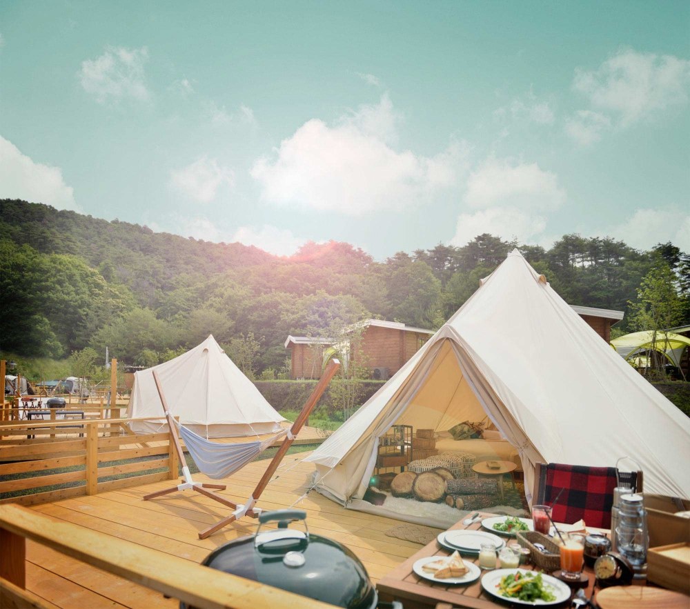 Camping in Japan