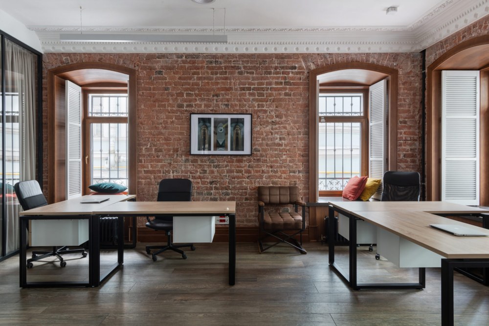 Loft Design Interior кирпич офис