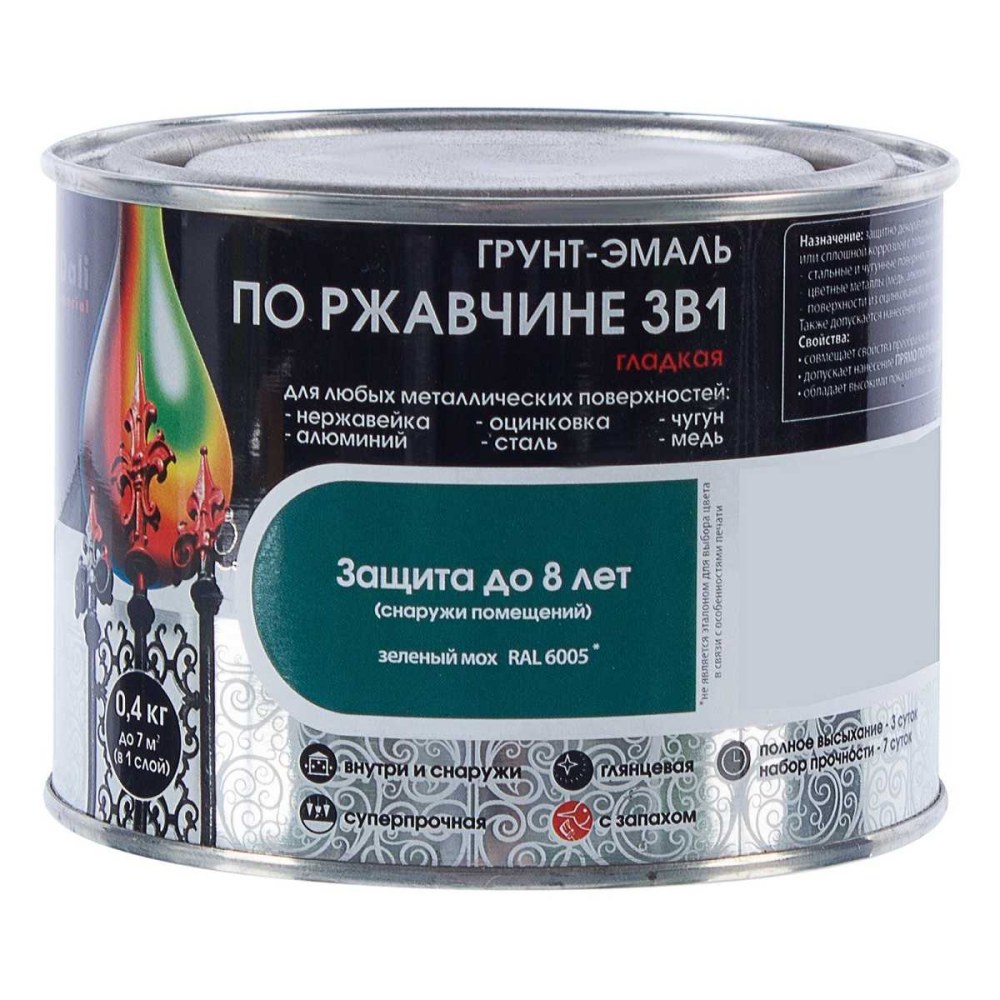 Краска Dali для металла по ржавчине