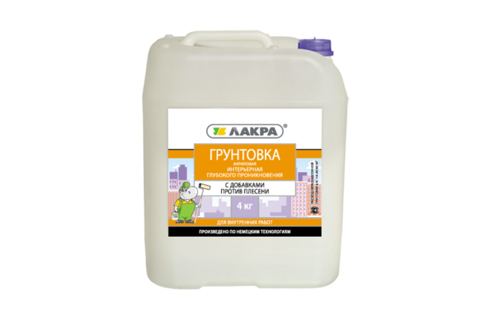 Грунтовка Лакра 10 кг глубокого проникновения