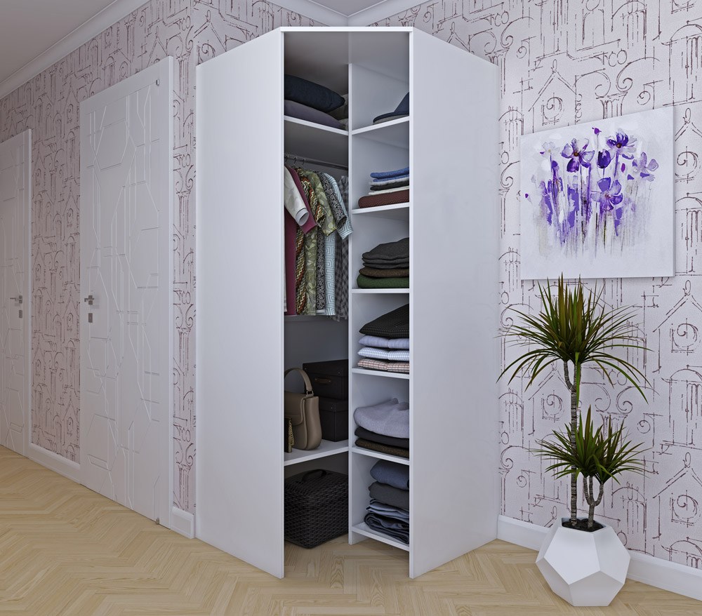 Шкаф угловой ikea белый глянец