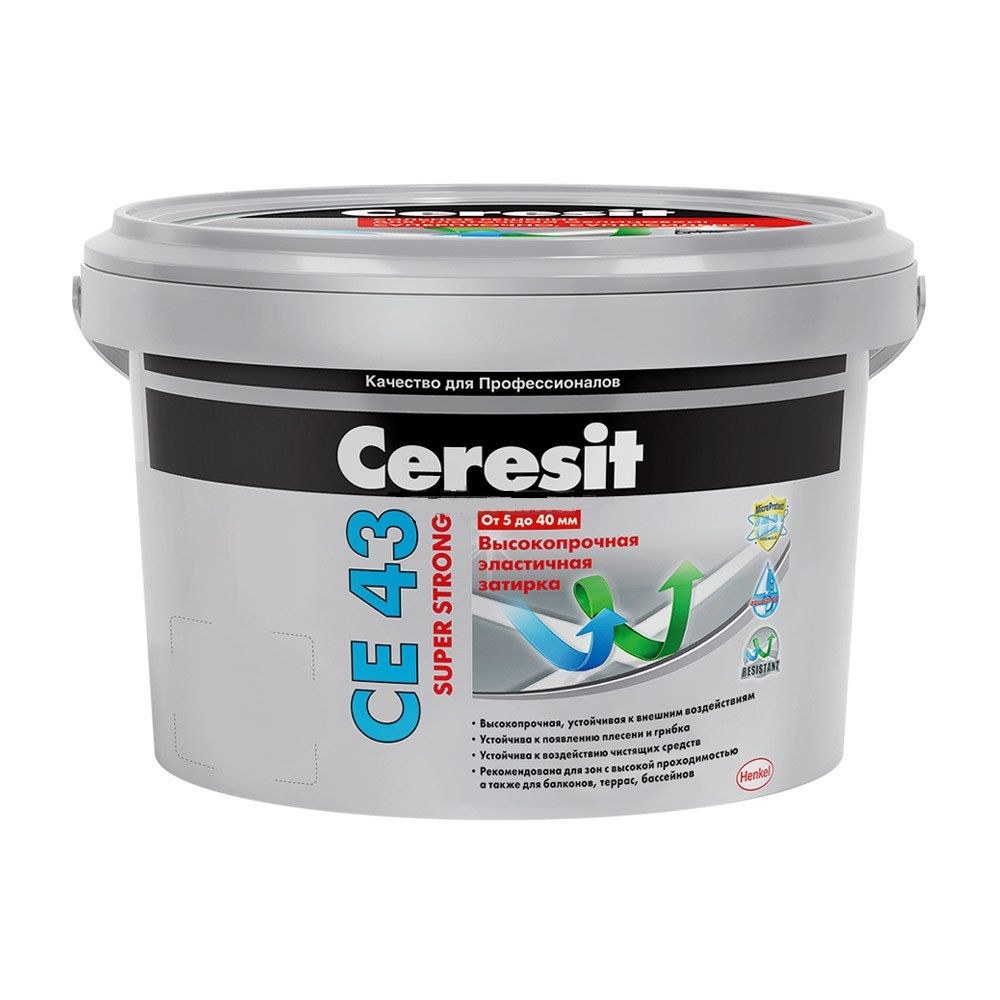 Затирка Ceresit ce 43 super strong 25 кг