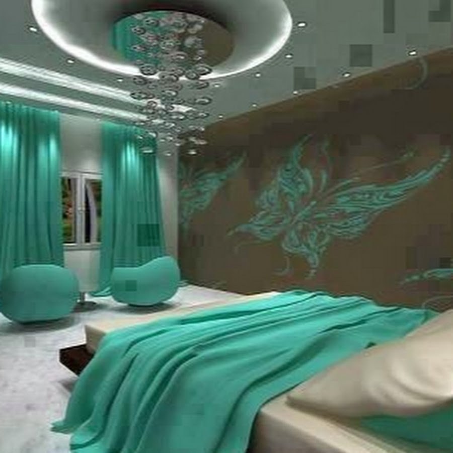 Бирюзовая спальня