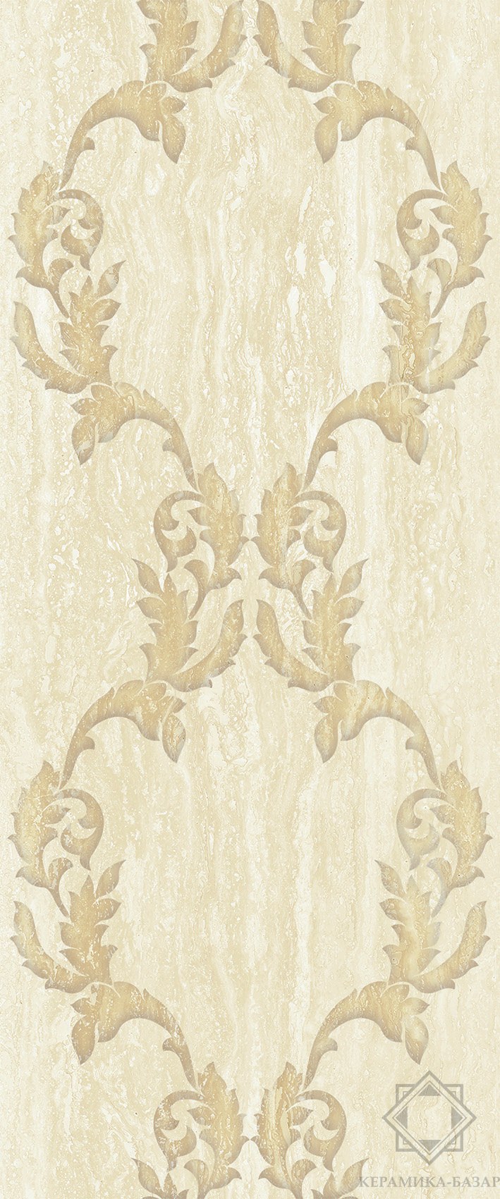 Настенная плитка Gracia Ceramica Regina бежевая 01 25x60