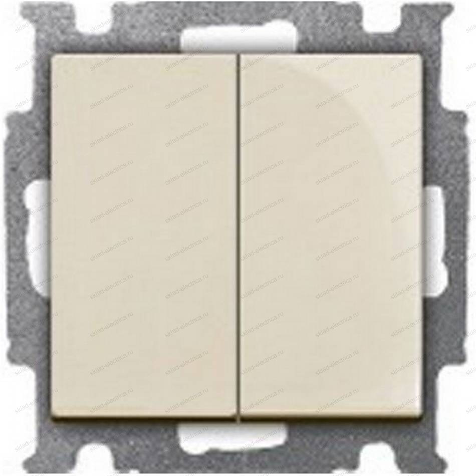 Выключатель двухклавишный ABB Basic 55