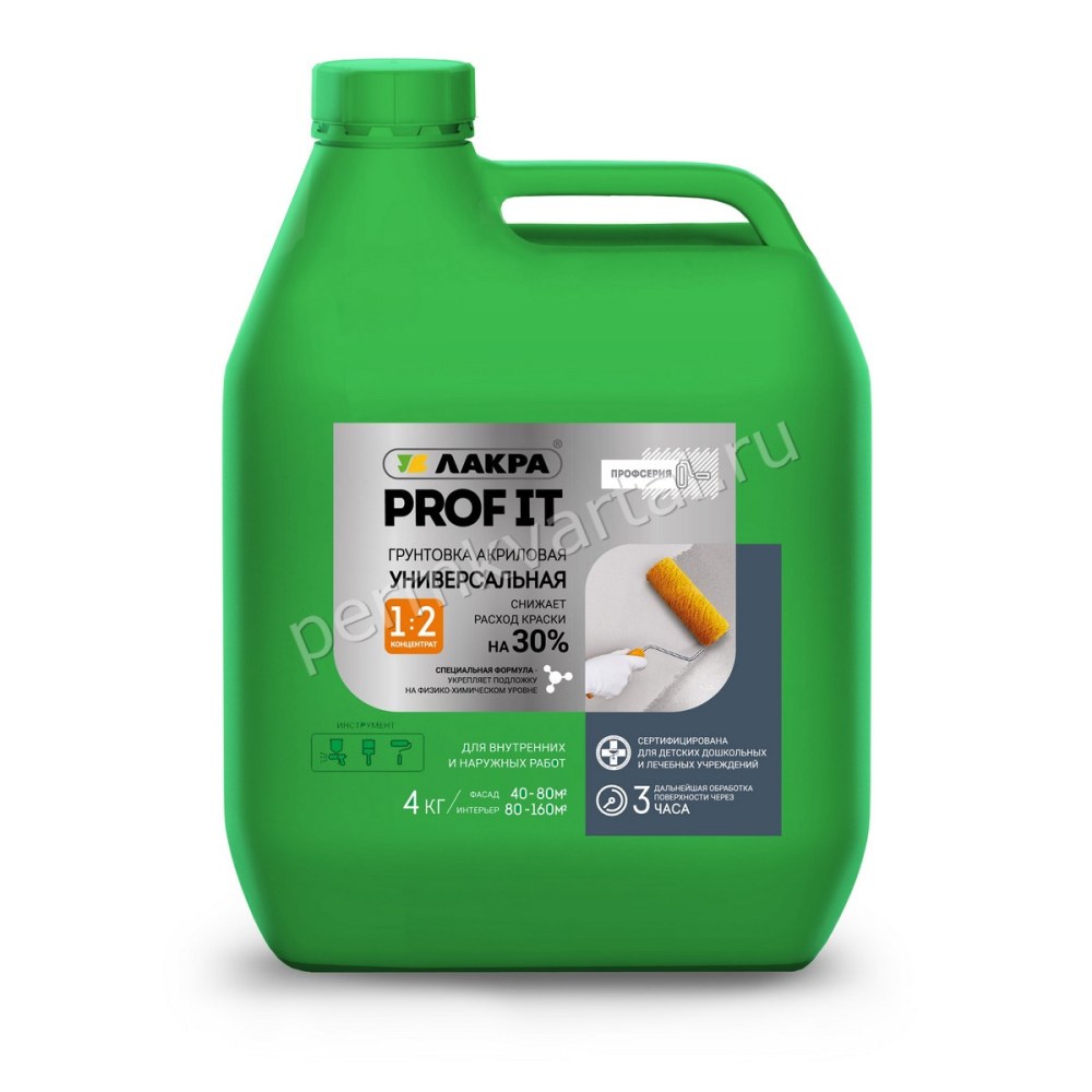 Грунтовка акриловая Лакра profit 10 кг