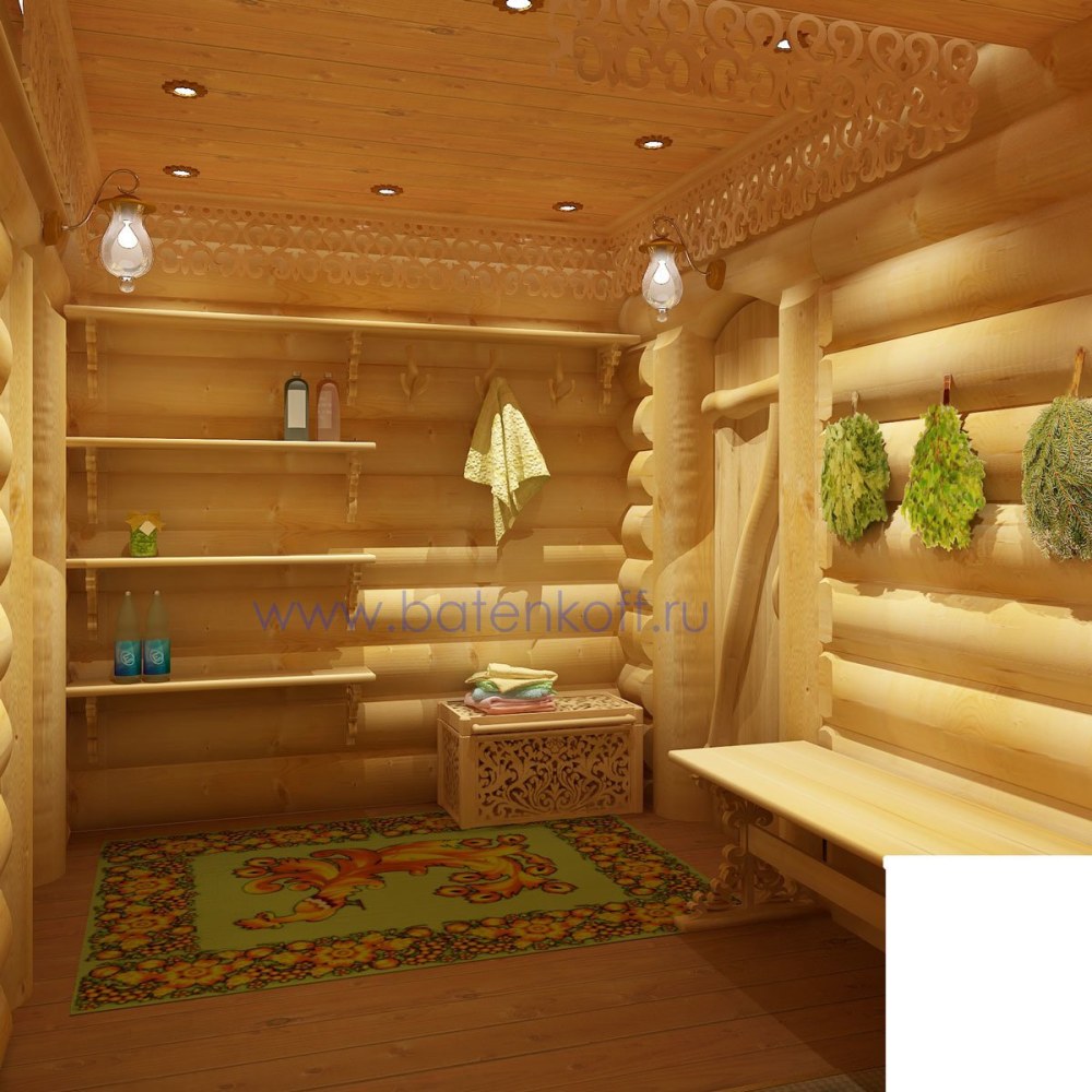 Интерьер бани 6×5