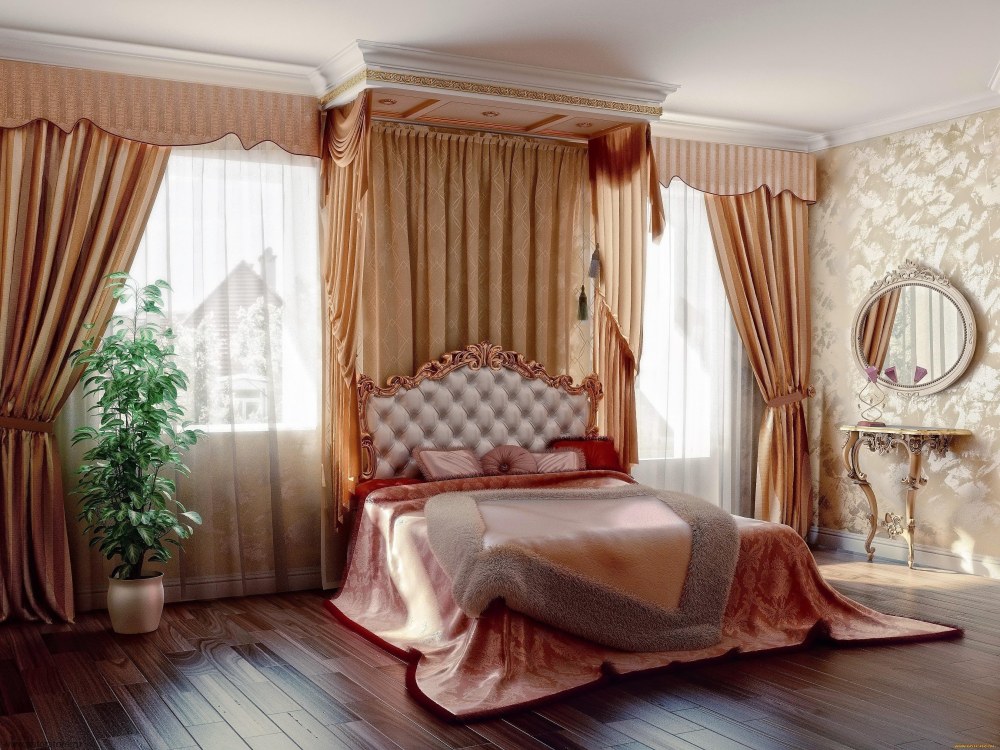 Красивые шторы в спальню