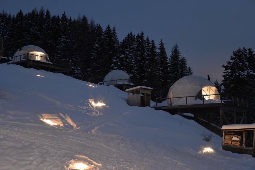 Whitepod Eco-Luxury Hotel архитектура план