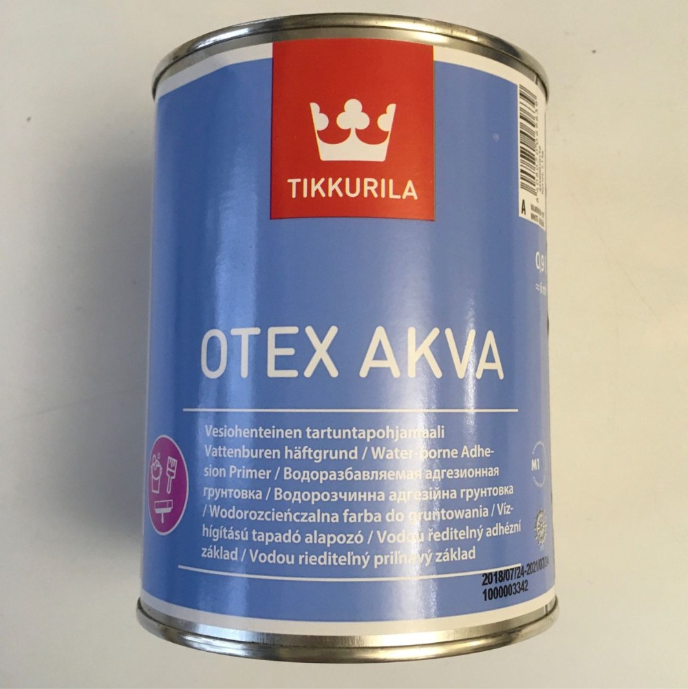 Грунтовка Tikkurila otex akva адгезионная 0.9 л